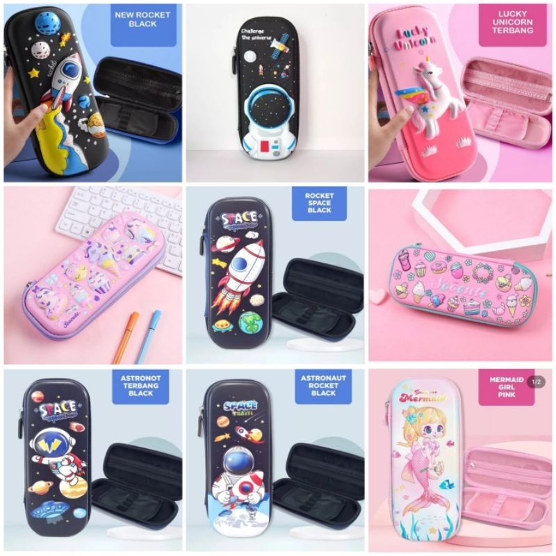 

Kotak Pensil Tempat Pensil Anak Case 3D Timbul Dan Halus Unicorn BBW508