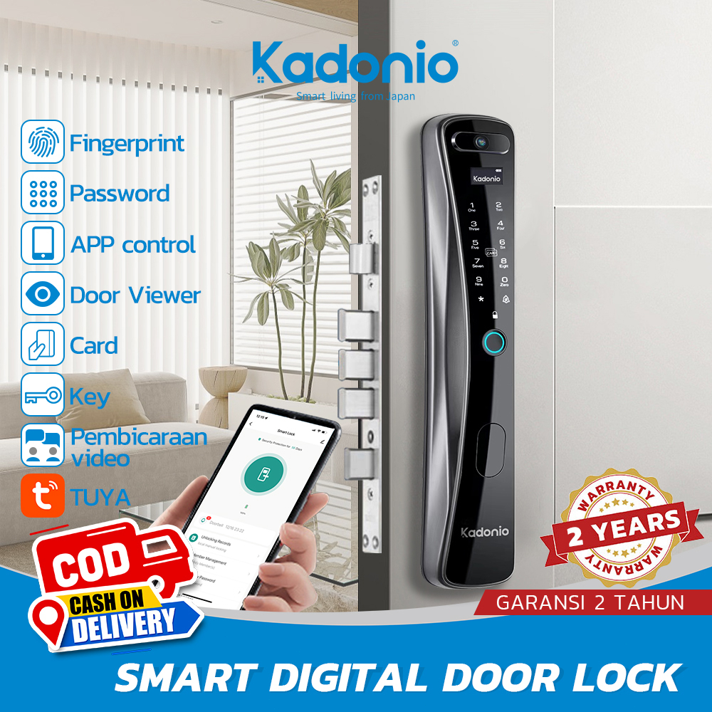 Kadonio kunci pintar Otomatis kunci pintu digital App dengan membuka kunci Smart Lock kunci pintu elektrik