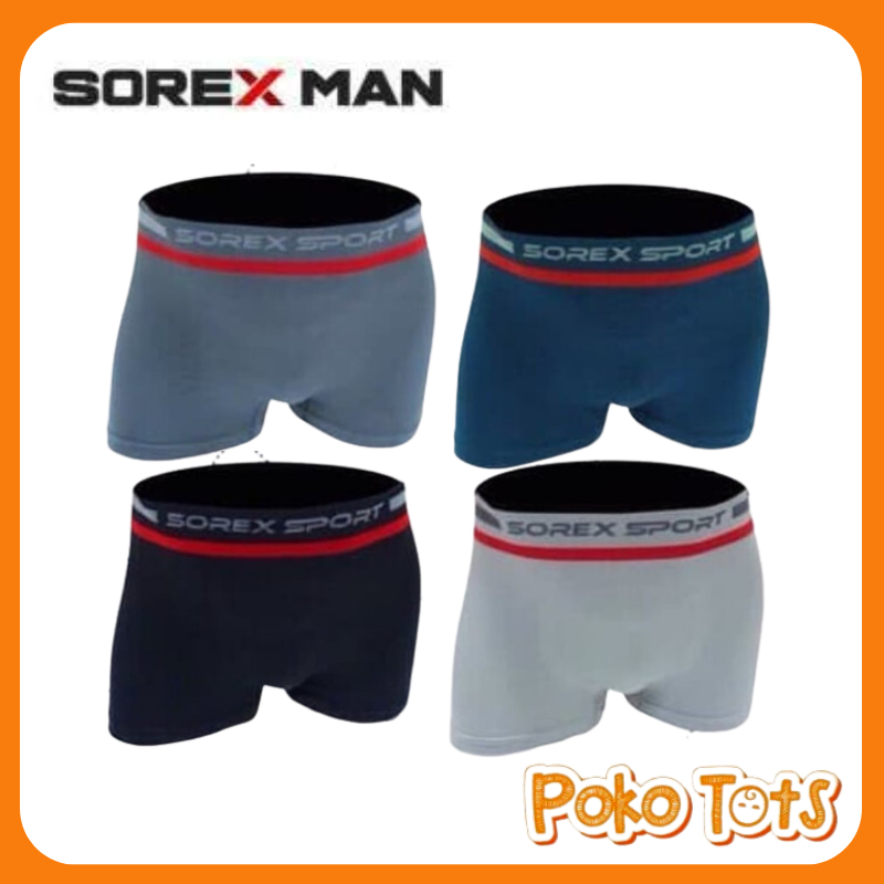 Sorex CD Men Boxer Sport Seamless Edition M3804 Boxer Pria Tanpa Jahitan CD Sport Seamless