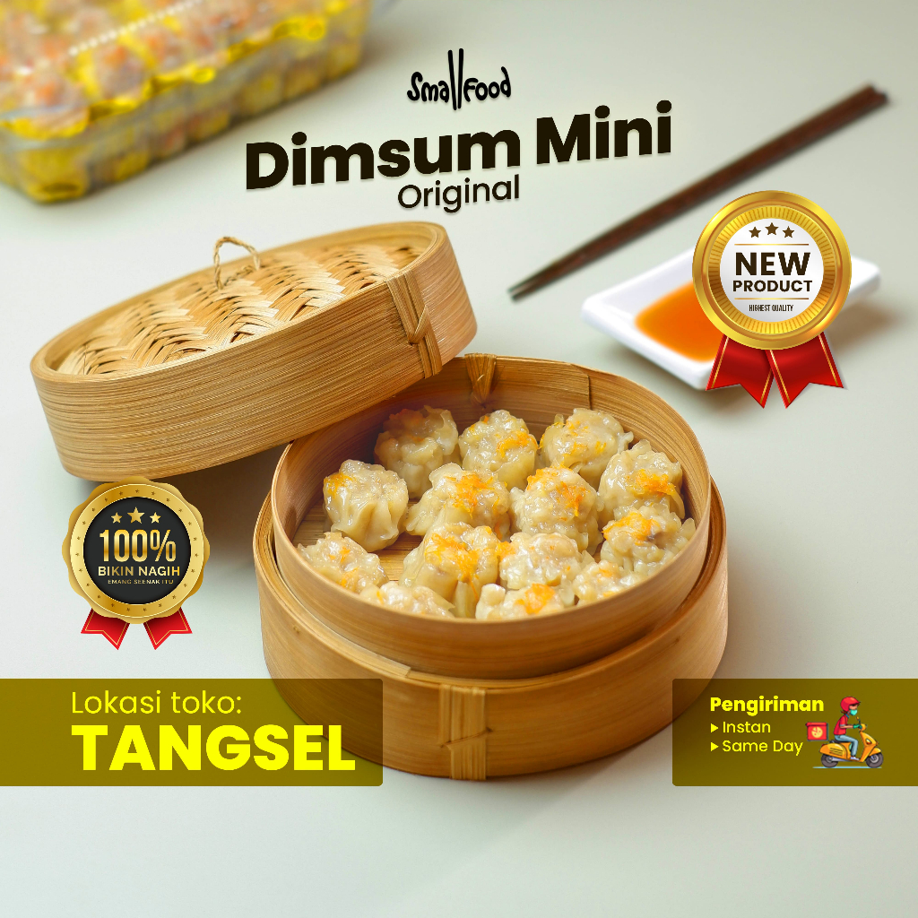 

Dimsum Mini Original - Isi 147 Pcs / Smallfood / Frozen Food / Dimsum Rakyat / Dimsum Mini