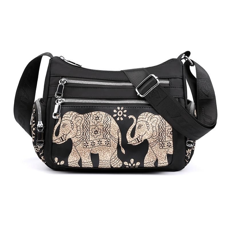 Tas Chibao Gajah Original 8896#motif gajah daun ndayak zigzag