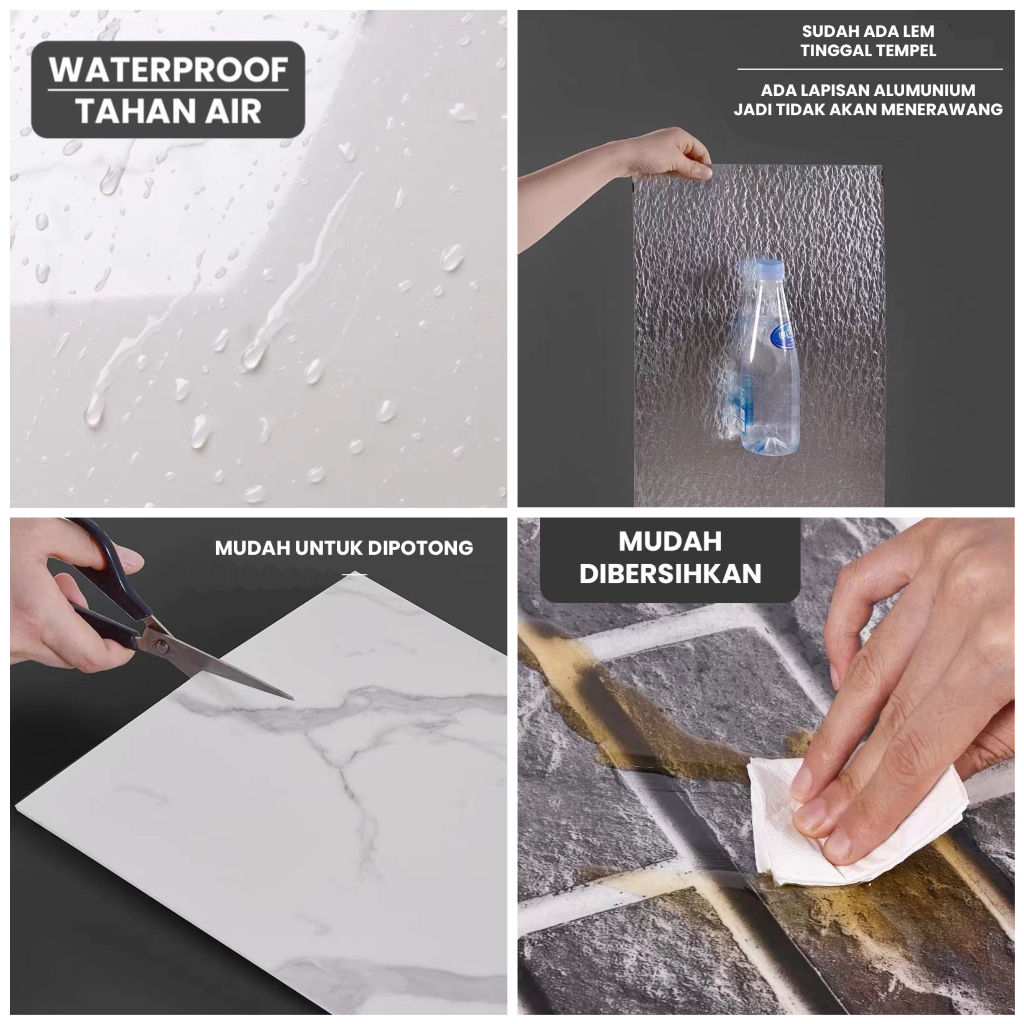 Wallpaper dinding VINYL Marble  / Lantai Vinyl Marbel Granit / Stiker Lemari Cabinet Marbel