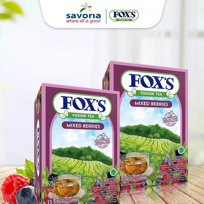 139 - Teh Celup FOX'S Fusion Tea Mixed Berries 25g