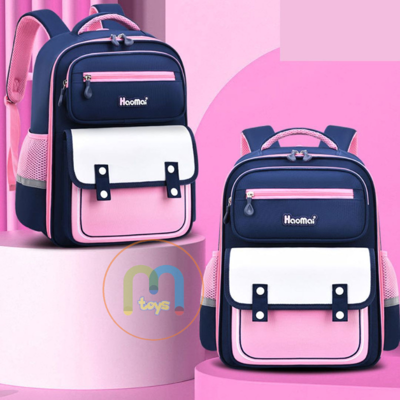 [MTOYS] Tas Ransel Motif Simple dan Keren Untuk Anak Sekolah Kualitas Import Premium -M0216