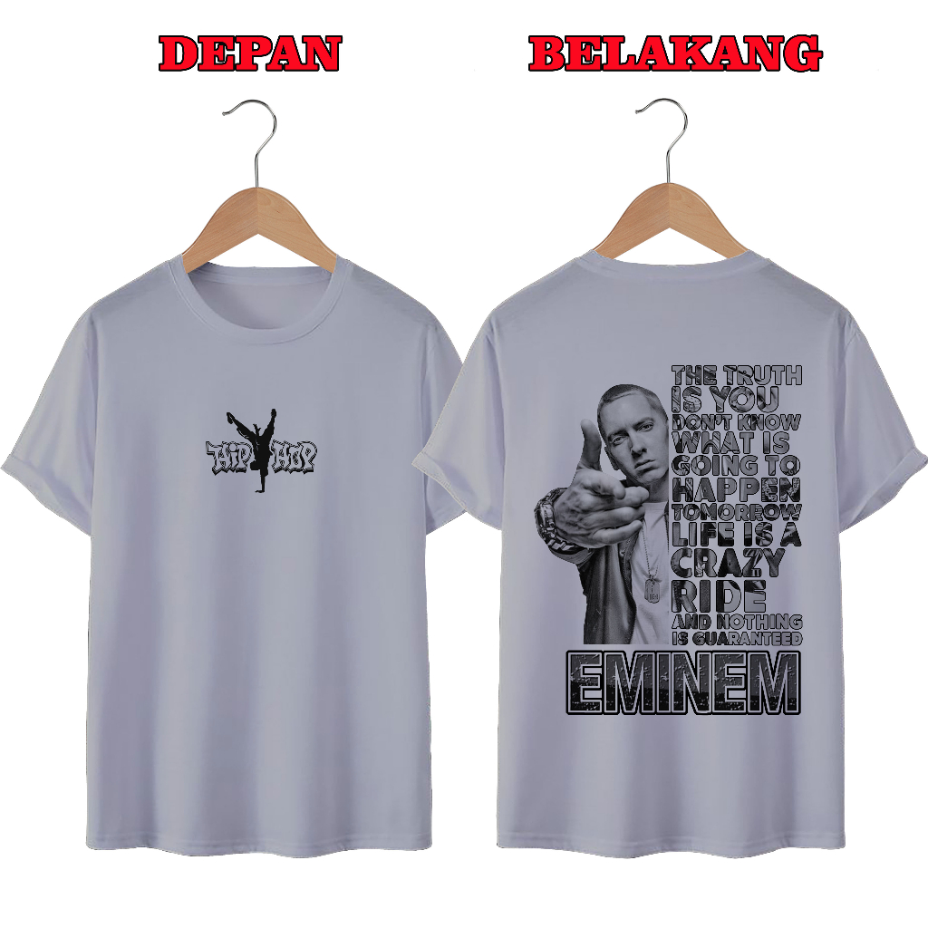 KAOS DISTRO UNISEX PRIA DAN WANITA TERBARU, EMINEM