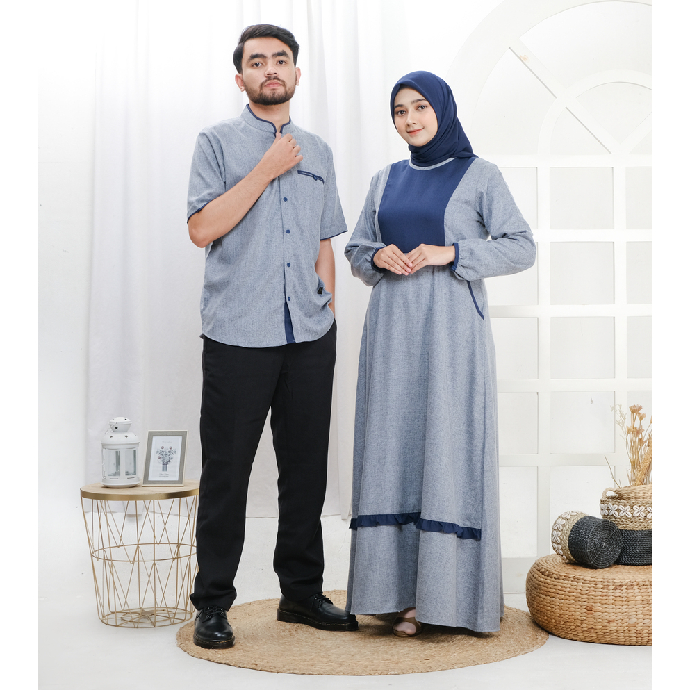 Mufatih Sarimbit Keluarga Couple Family Set Lebaran Azran Abu
