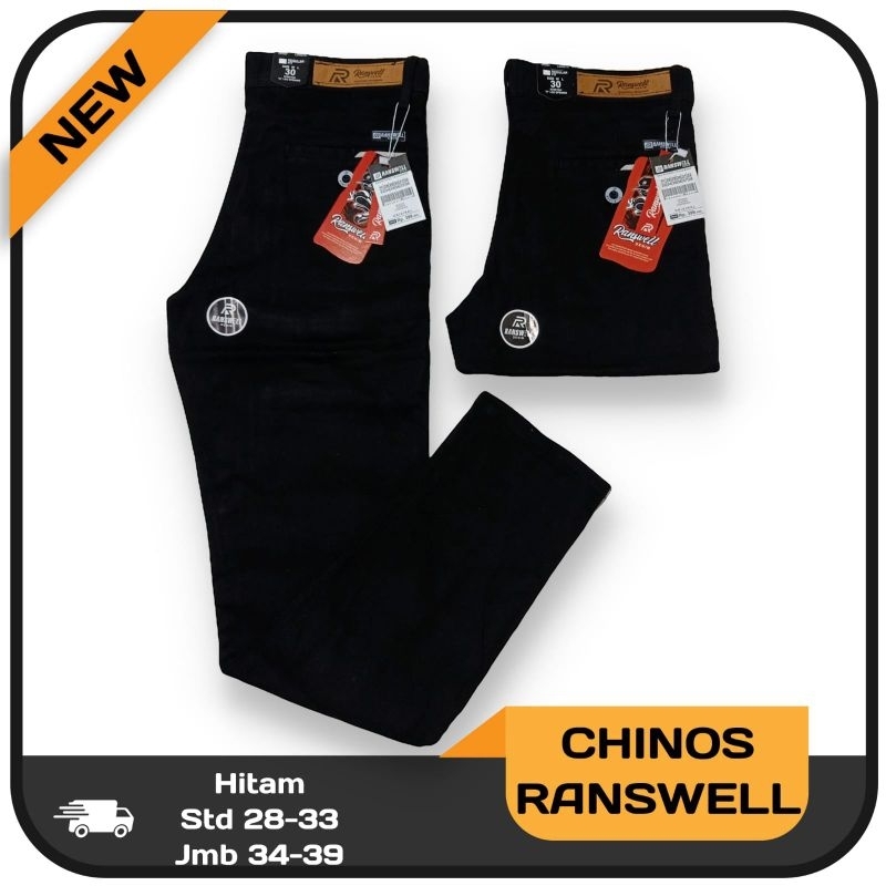 JUMBO CELANA CHINOS PANJANG RANSWELL CHINO PRIA DEWASA PREMIUM SIZE 34-39