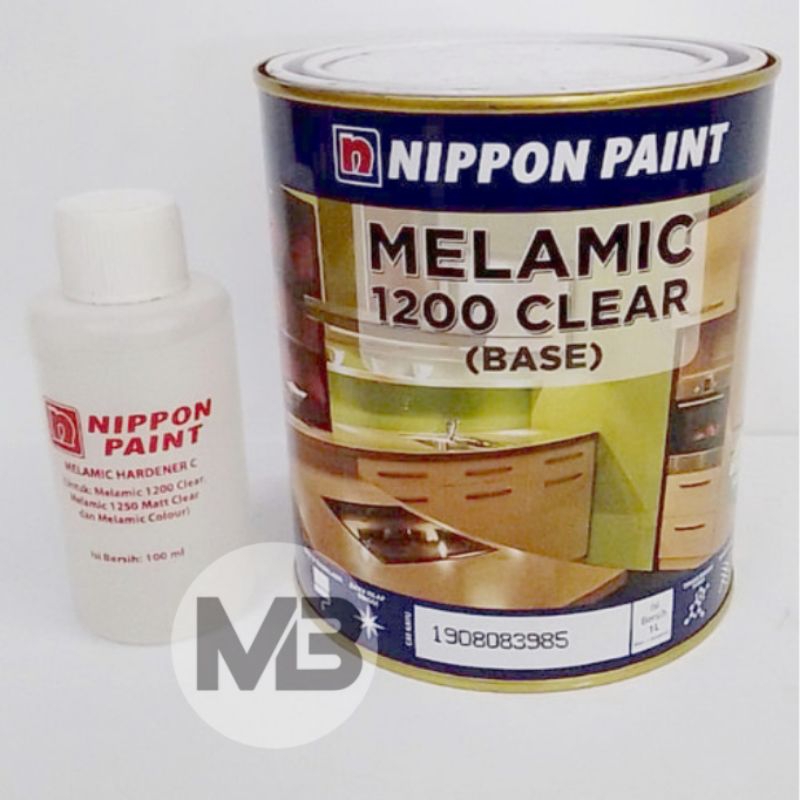 Cat Melamic Vernis Kayu Nippon Paint 1 Liter l Nippon Melamic 1200 Clear