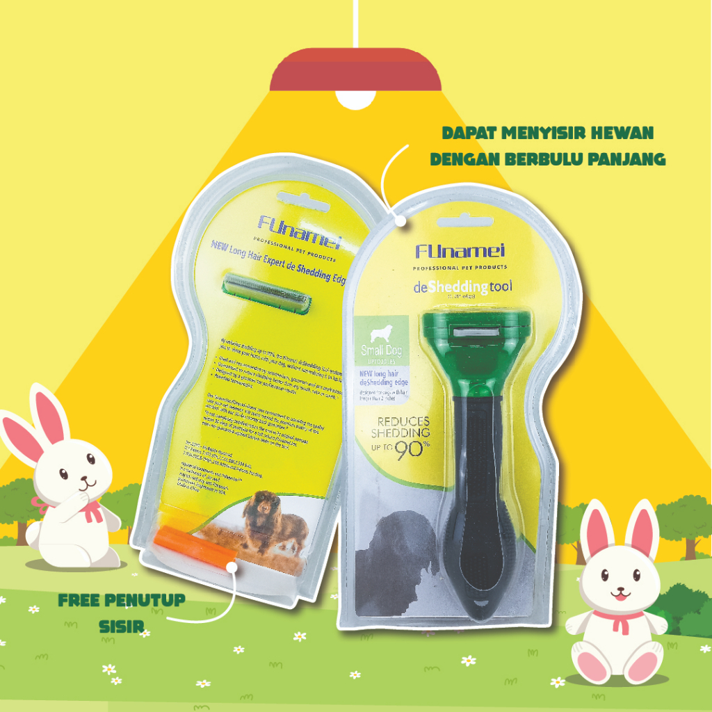 SISIR FUNAMEI SHEDDING TOOL BULU HEWAN KELINCI KUCING ANJING