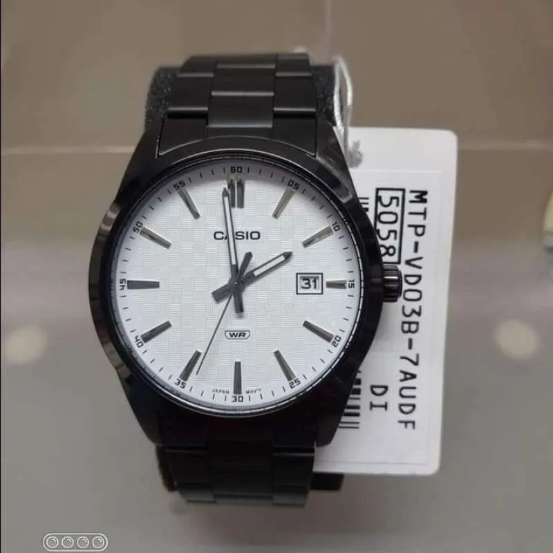 Jam Tangan Pria CASIO MTP-VD03B-7AUDF Original