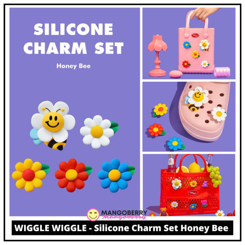 WIGGLE WIGGLE - Silicone Charm Set HONEY BEE