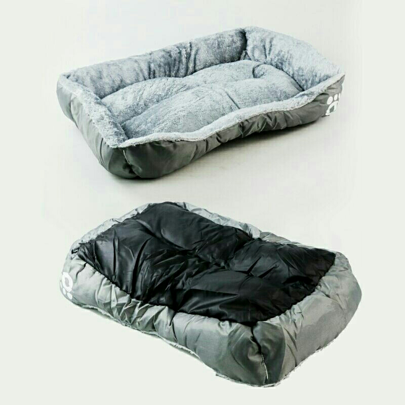 Kasur Tempat Tidur Anjing Kucing Solf Warm Dog Bed Size M Gray