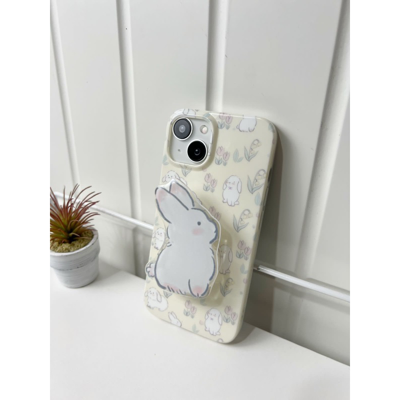 ◤HOT◢ (TERSEDIA SERI 15) Shabby Chic Animal Phone Case with Phone Grip (11 12 13 14 PRO PLUS/MAX PROMAX)