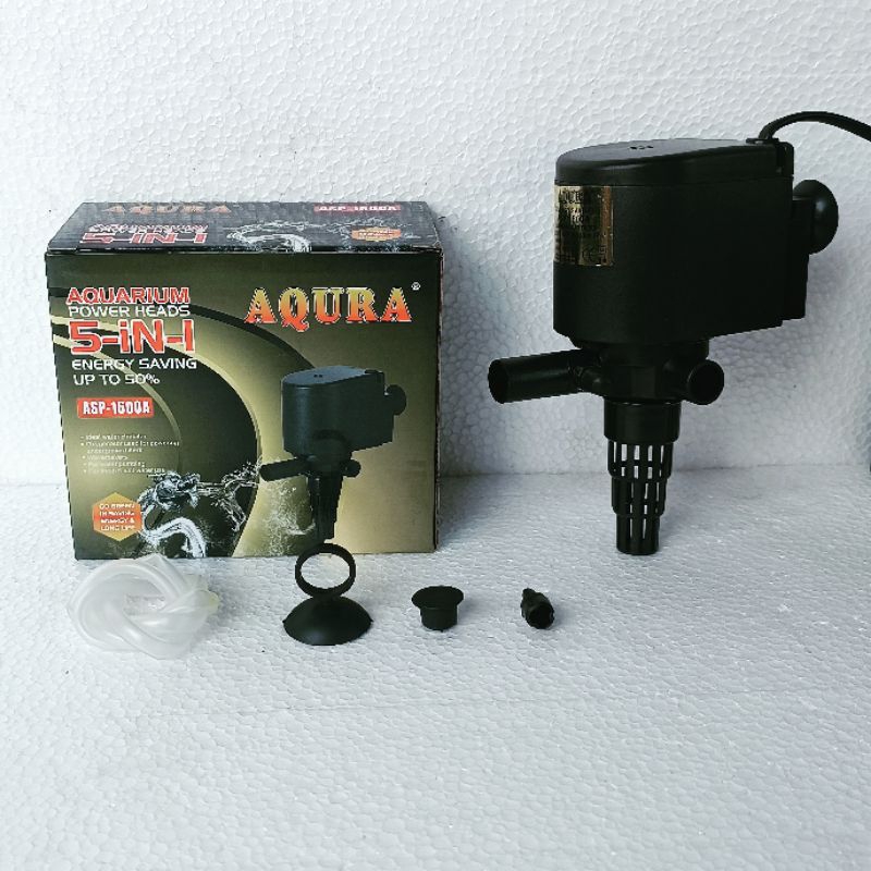 AQURA ASP 1600 A mesin pompa celup filter aquaium kolam waterpump power heads aquarium lph water pump akuarium