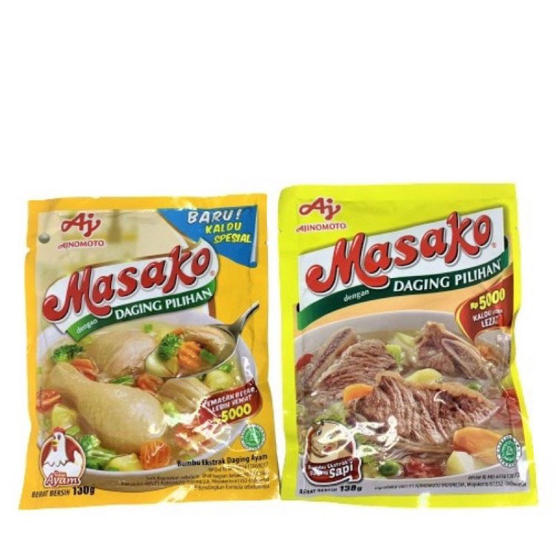 

masako penyedap rasa ayam sapi satuan