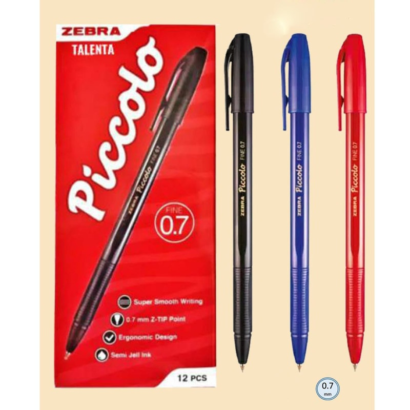 

PENA BALLPOINT ZEBRA PICCOLO 0.7MM