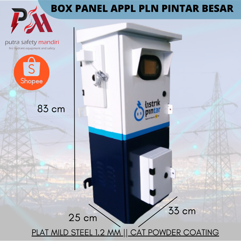 BOX PANEL APPL PLN PINTAR BESAR KOTAK LISTRIK LUAR RUANGAN 83 x 33 x 25 CM