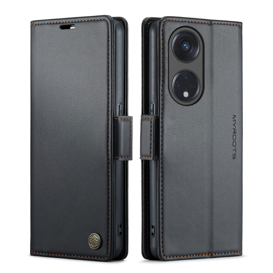 Casing Dompet Eksklusif Wallet MR023 RFID For Oppo Reno 11F 11 10 8z 8 7 Pro Plus 4G 5G Soft Myroots