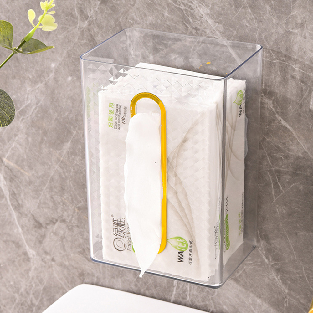 Tempat Tisu Kotak Tissue Box Gantung Dinding Kamar Mandi Toilet Serbaguna - KT012