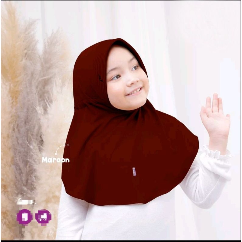 KERUDUNG ANAK SEKOLAH PAUD/SD SERUT JOKOWI ( 5-8 TAHUN ) HIJAB ANAK PEREMPUAN JILBAB ANAK TERBARU