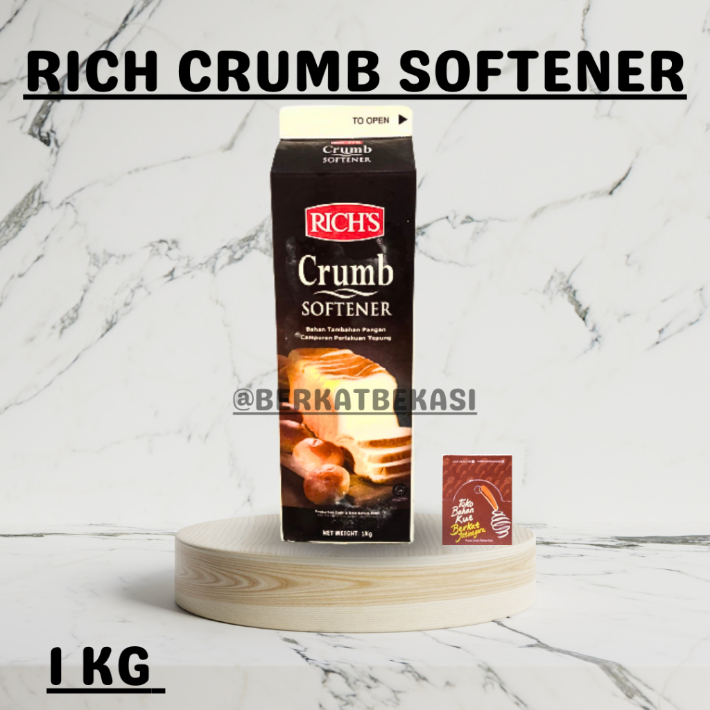 

RICH CRUMB SOFTENER KEMASAN 1 KG / SOFTENER KUE DAN ROTI / PCS