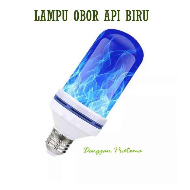 Lampu Led Obor Api Biru / Flame Light Effect Blue