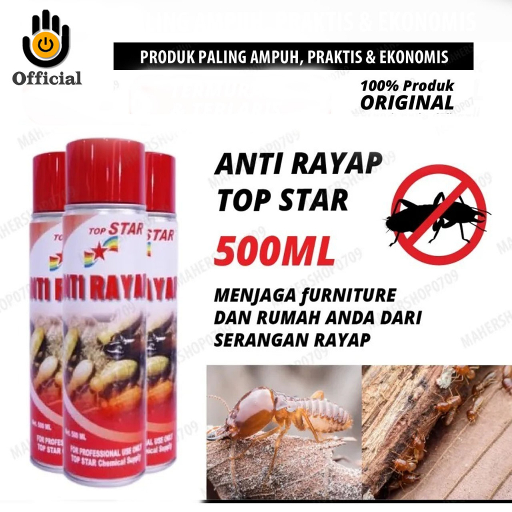 ONHEHAND Spray Obat Anti Rayap Semprotan Spray Top Star 500ml Pembasmi Rayap ampuh original