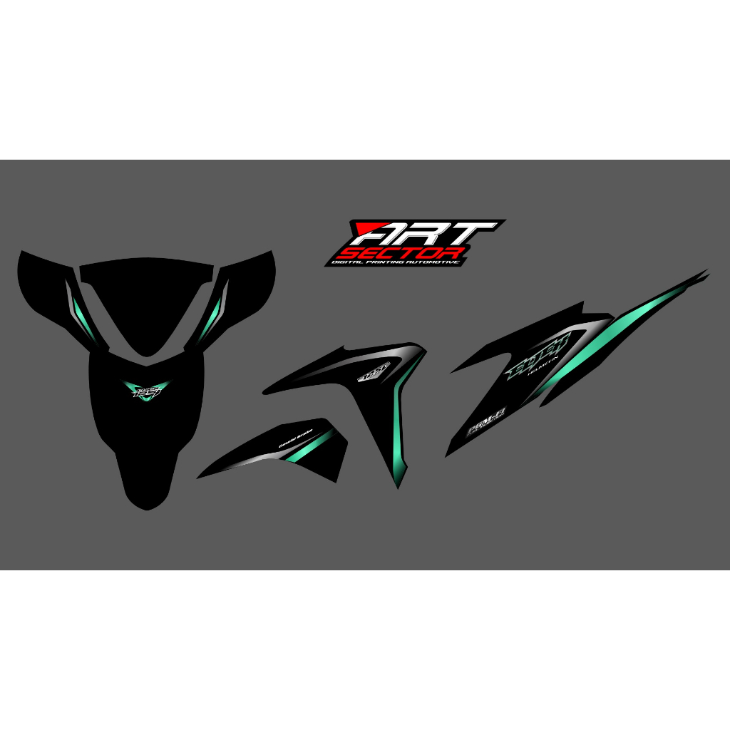 STICKER STRIPING TRANSPARAN VARIO 125 OLD RACING