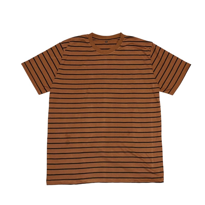 Fatgoods Kaos Salur Strep Jumbo Pria Bigsize Cotton Okayama