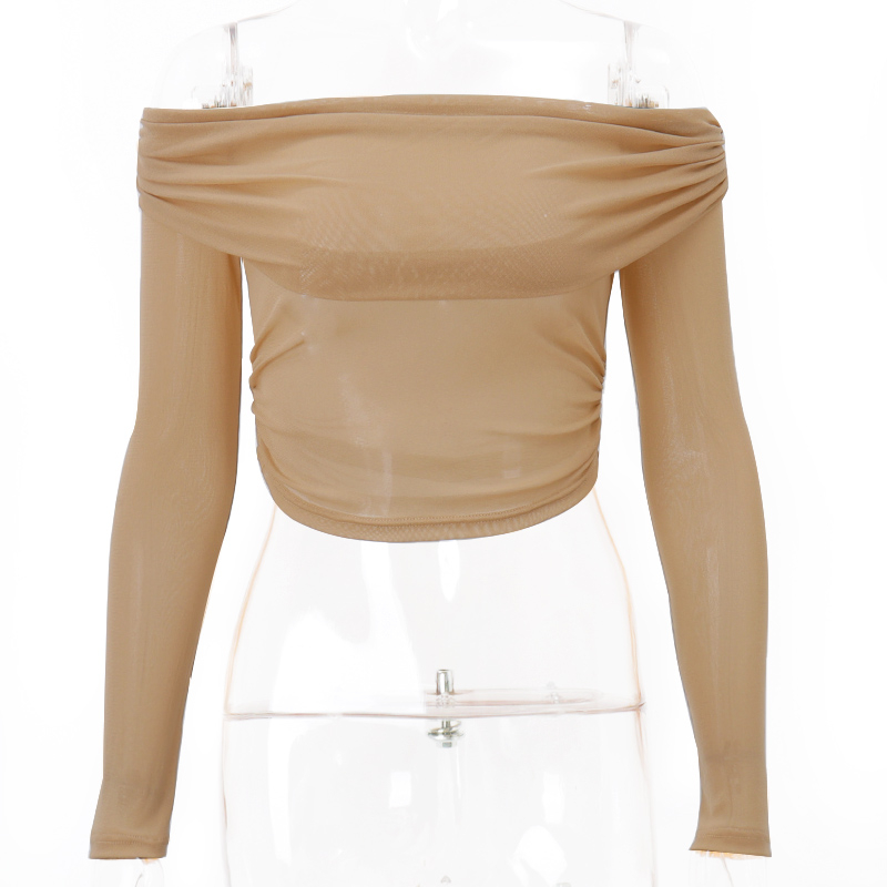 【AMY J】Fashionable Sexy Silk Veiled Top 7595 (S/M/L)