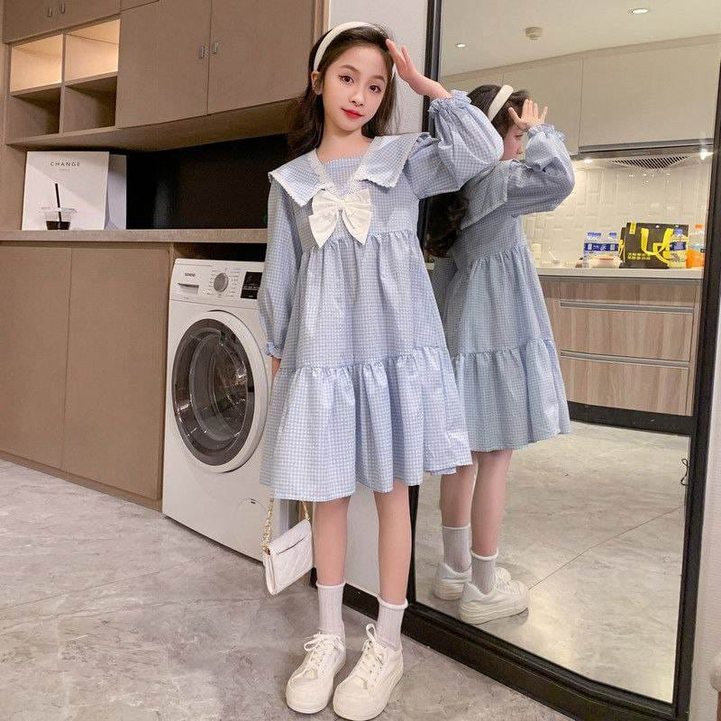 Dress Anak Perempuan Sailor Square Blue