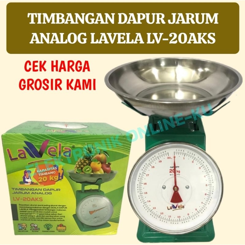 TIMBANGAN DAPUR JARUM ANALOG LAVELA 20KG