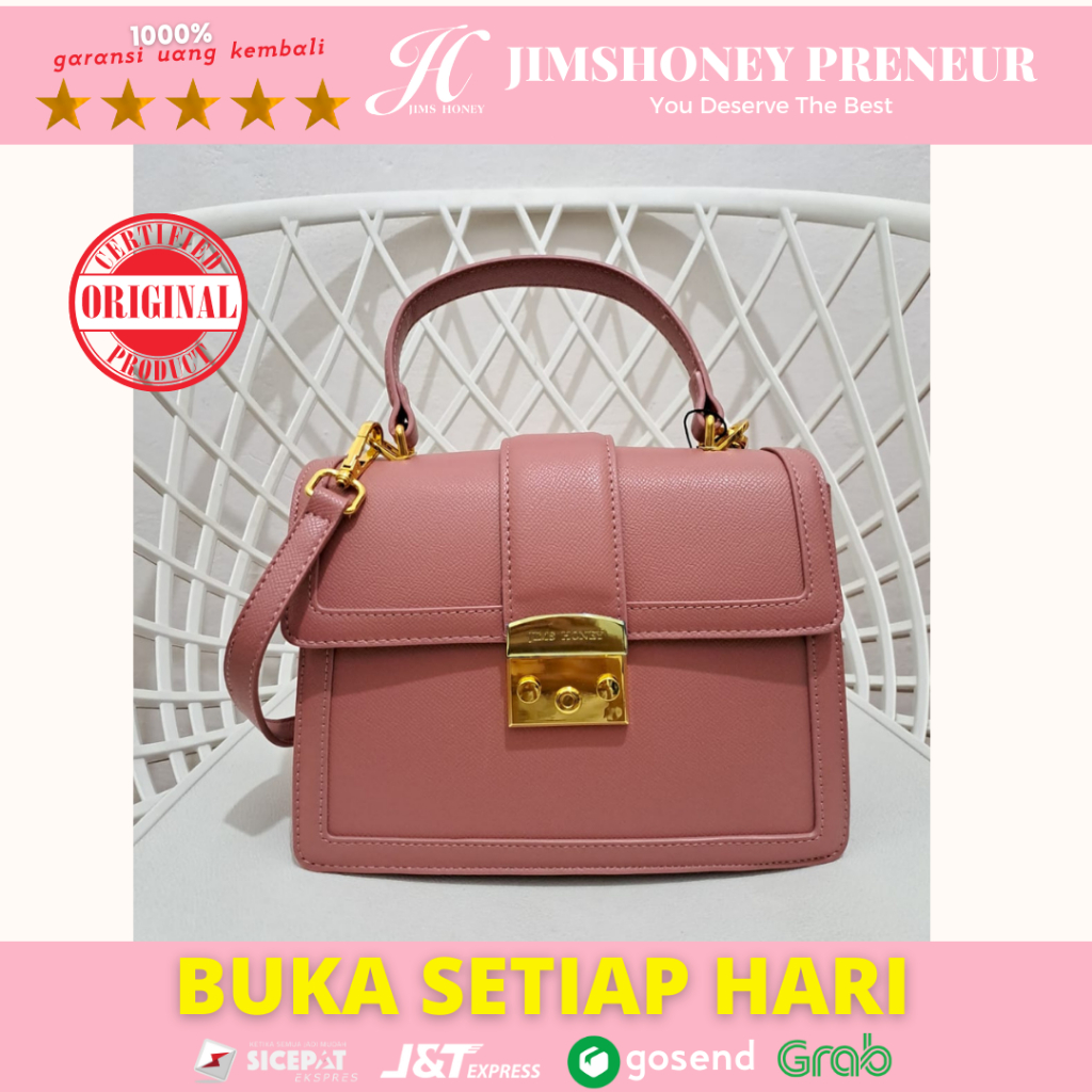 LORETTA Bag Jimshoney  Tas Selempang Wanita Sling Bag Top Handle Import Simple Original Jims Honey Fashion Trendy Korea