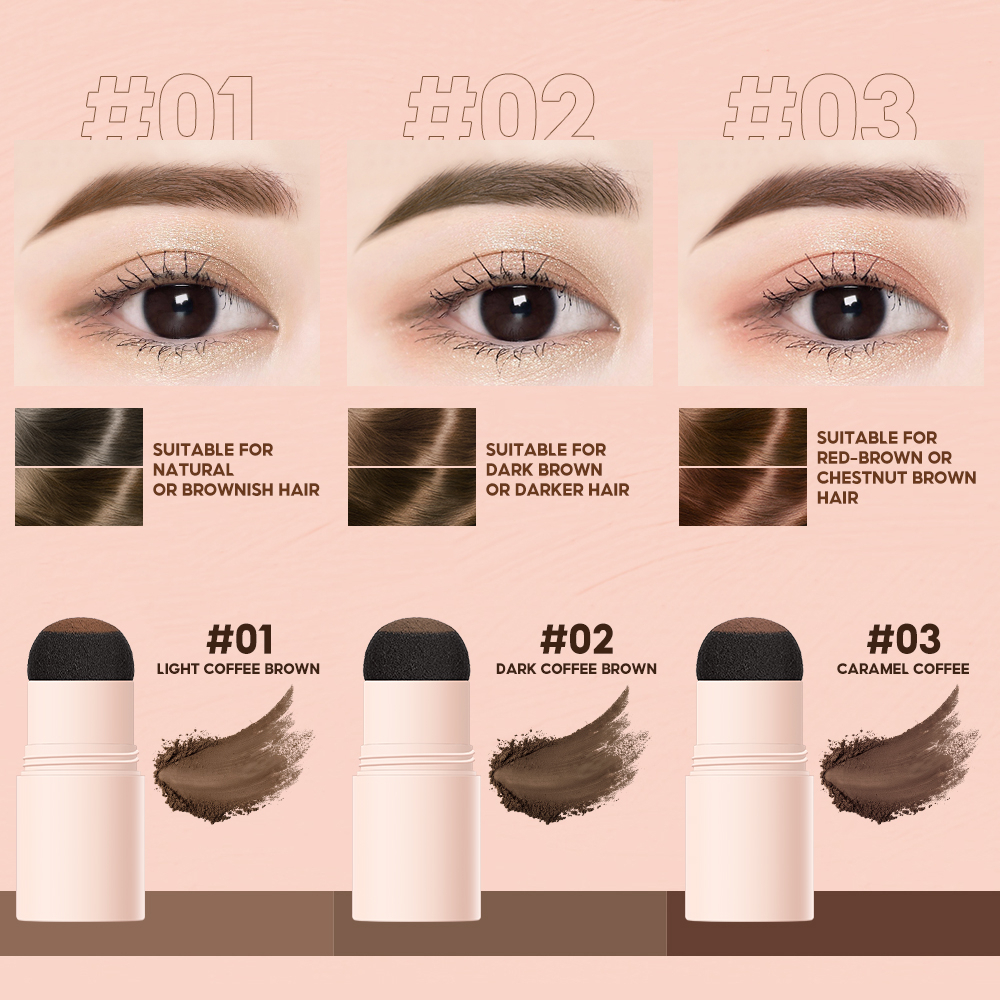 O.TWO.O~EYEBROW POWDER Cetakan Alis instan Eyebrow Stamp TAHAN LAMA, TAHAN AIR