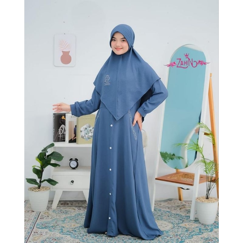 GAMIS RAFISA LIANA ORI zahin set hijab dan TAMARA ALFARO syari wanita remaja terbaru ootd model kekinian layer kancing new muslimah