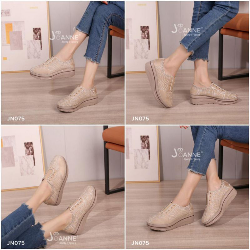 JOANNE Closed Toe Wedges Shoes #JN075 ORIGINAL