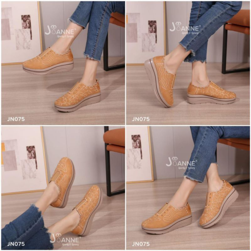 JOANNE Closed Toe Wedges Shoes #JN075 ORIGINAL