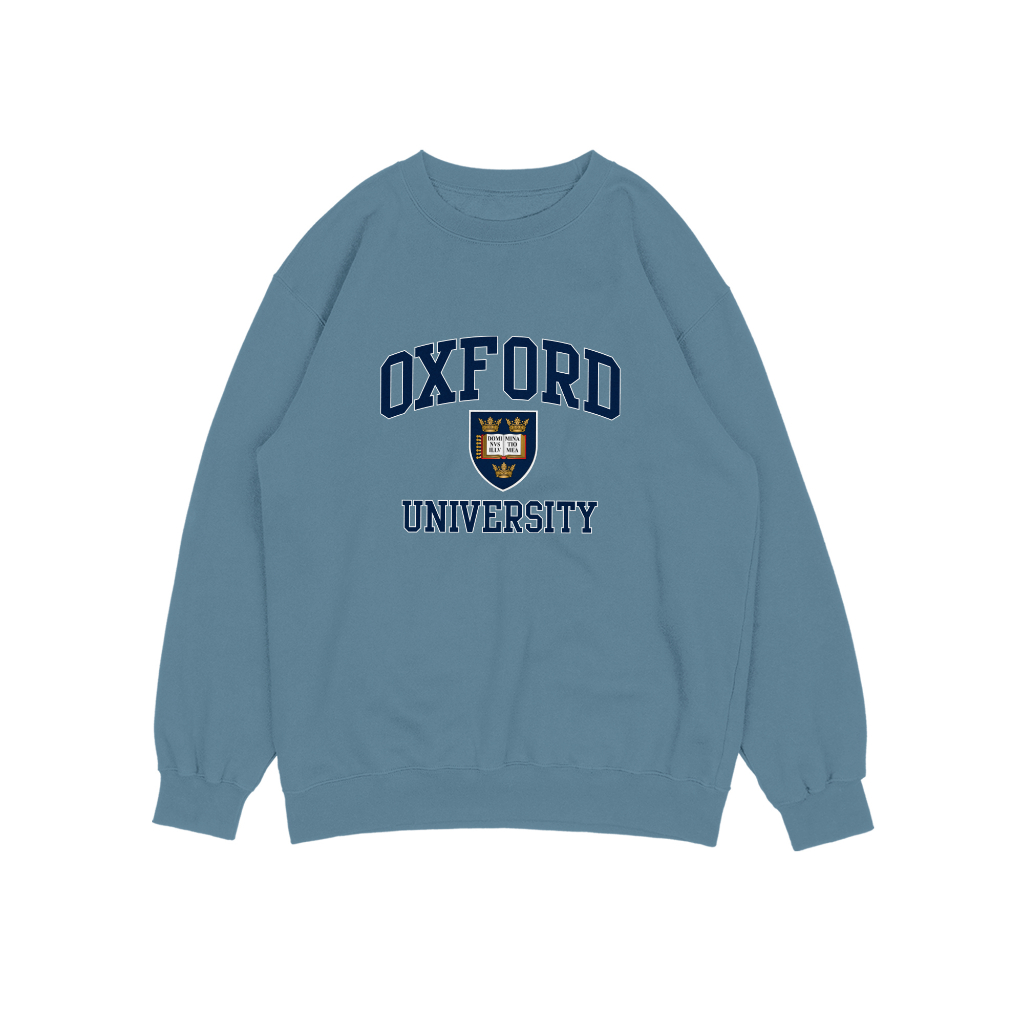OXFORD SWEATER CREWNECK PRIA WANITA Size M-XXL