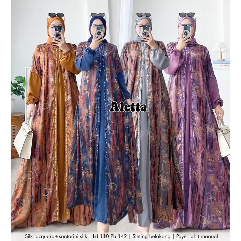 Humaira99 Gamis syari Maxi dress Aletta 1 gamis syari pesta original best seller