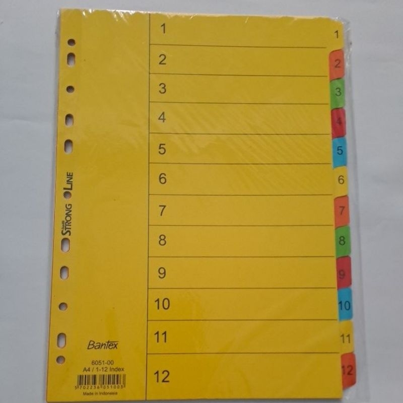 

Divider Bantex 6051 index