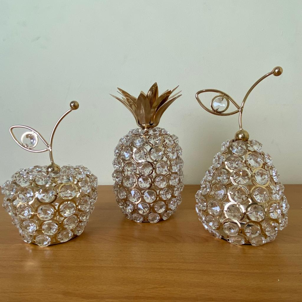 Ornamen Kristal Buah / Dekorasi Lemari Kaca Ruang Tamu