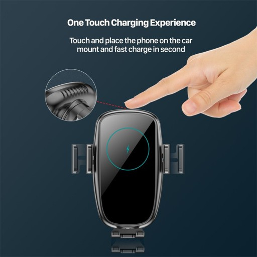 KiiP Wireless X5 Car Holder Qi Fast Wireless Charger 15W original iphone