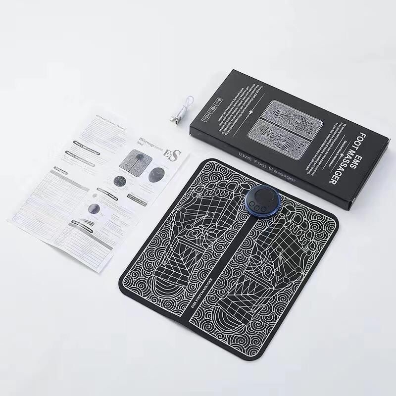 Ems Foot Massager Massage Pad Mat Alat Alas Mesin Pijat Pijet Pijit Pemijat Pemijit Terapi Refleksi Akupuntur Kesehatan Kaki Listrik Elektrik Electric Advance Meningkatkan Sirkulasi Darah Meredakan Rasa Lelah Pegal 8 Mode 19 Gigi Original Japan