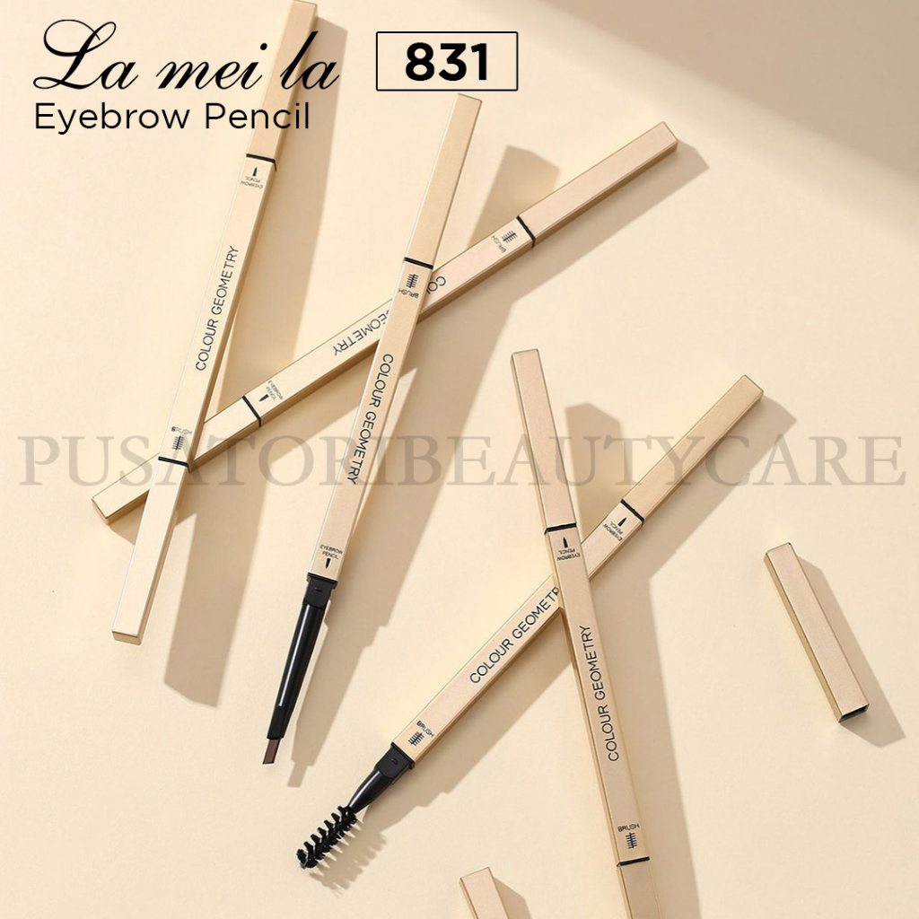 LAMEILA 831 Eyebrow Pencil COLOUR GEOMETRY Pinsil Alis Anti Air