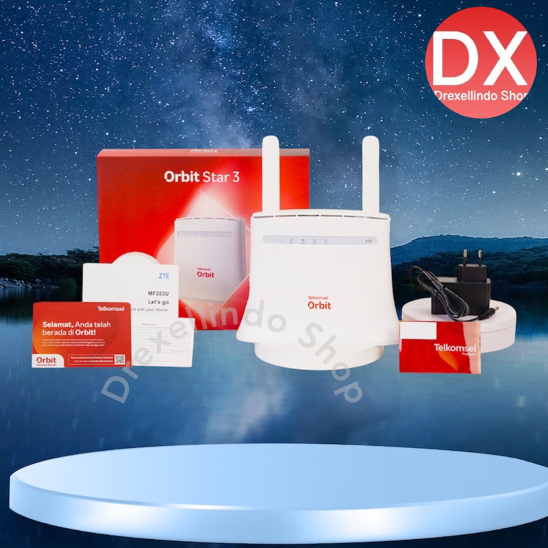 Telkomsel Orbit Star 3 Modem WiFi 4G HighSpeed Bonus Data with Antenna