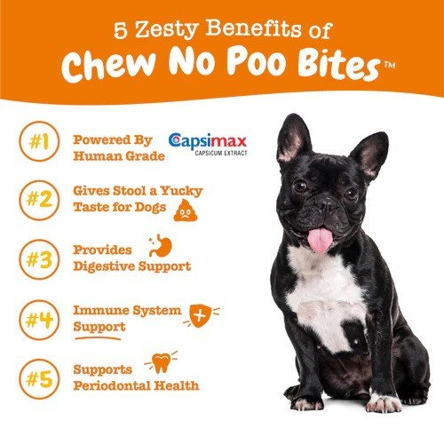 Zesty Paws Chew No Poo Bites Chickens Flavor 90 Soft Chew