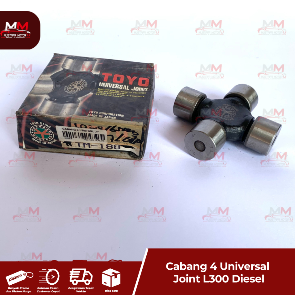 UNIVERSAL CROSS JOINT KOPEL - CABANG 4 EMPAT - SIMPANG 4 MITSUBISHI L300 DIESEL L038 L039 TOYO JAPAN