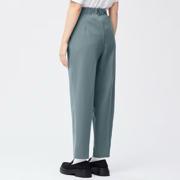 GU Two-tuck wide tapered pants