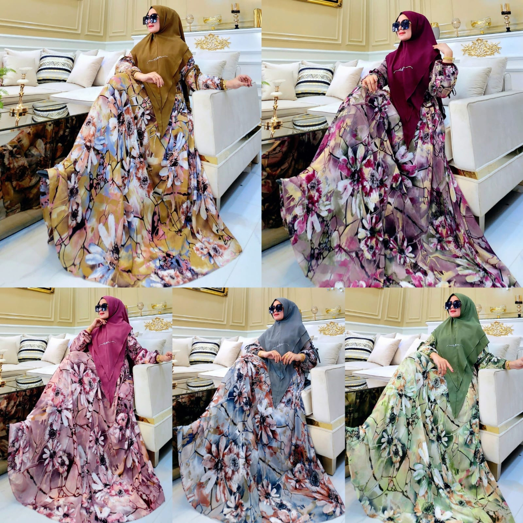 New Gendis Syari By CUP-IN Design ORI Hijab Gamis Syari Kekinian BestSeller Terlaris Termurah Origin