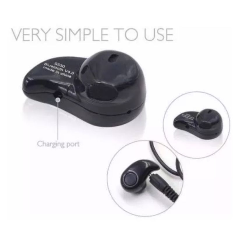 Wireless HF Headset Bluetooth Single A2DP earphone mini tanpa kabel